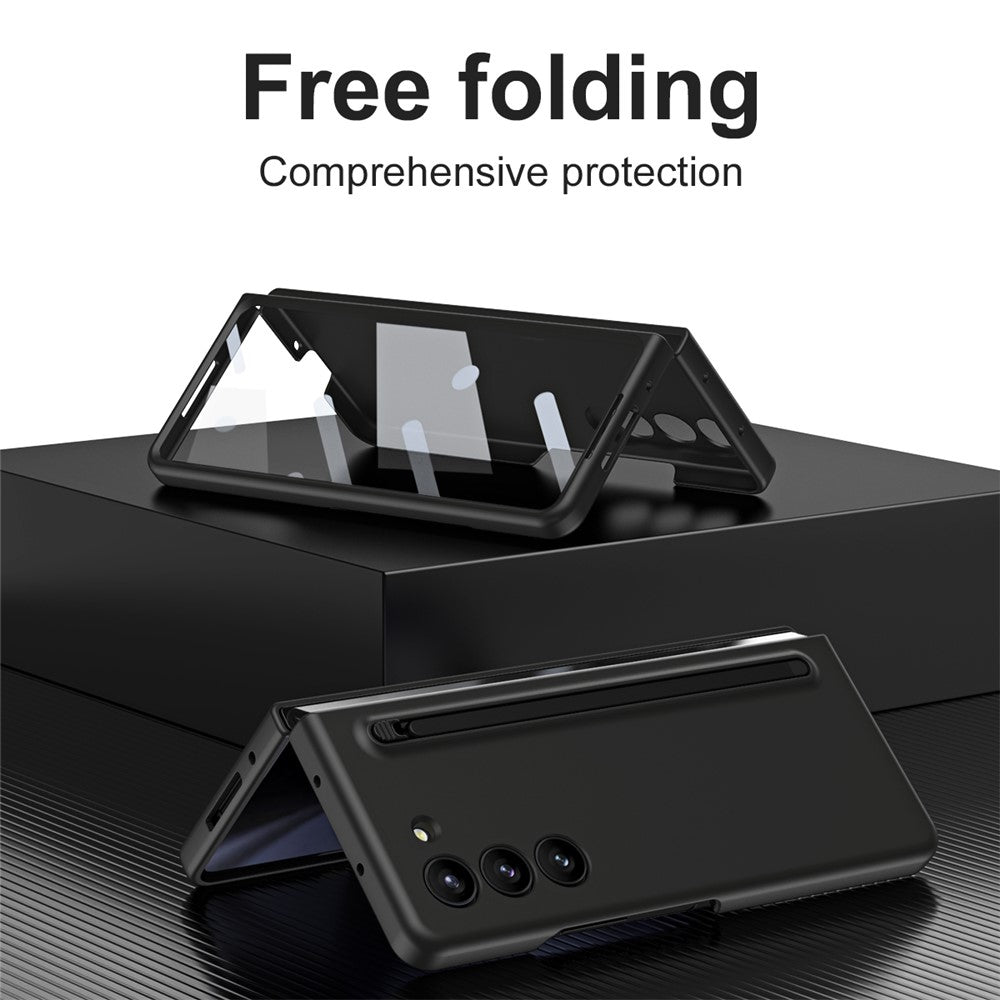 For Samsung Galaxy Z Fold5 5G Case with Stylus / Tempered Glass Film Hard PC Phone Protector
