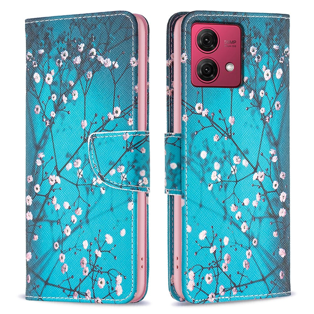 For Motorola Moto G84 5G Leather Case Stand Phone Wallet Cover