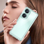 Clear Phone Cover for Huawei Maimang 20 Case with Electroplating Buttons (Big Rear Lens Hole)