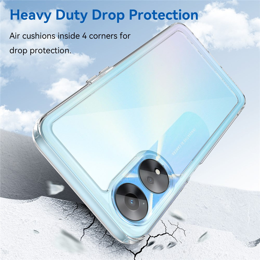 Phone Cover for Oppo A78 5G Case with Electroplating Buttons (Big Rear Lens Hole)