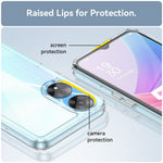 Phone Cover for Oppo A78 5G Case with Electroplating Buttons (Big Rear Lens Hole)
