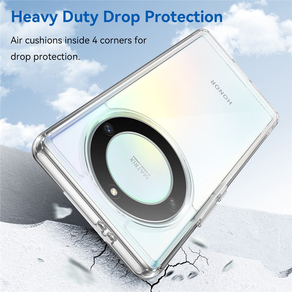 For Honor X40 5G / X9a 5G / Magic5 Lite 5G Case Anti-scratch Clear Phone Cover (Big Rear Lens Hole)