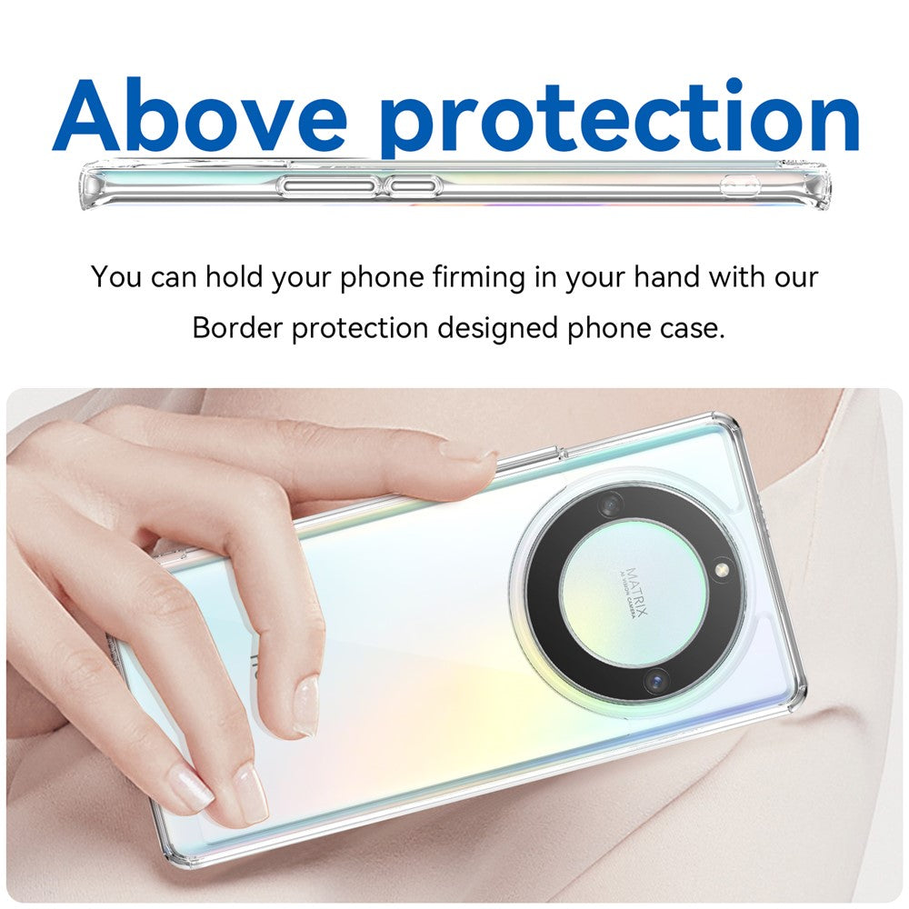 For Honor X40 5G / X9a 5G / Magic5 Lite 5G Case Anti-scratch Clear Phone Cover (Big Rear Lens Hole)
