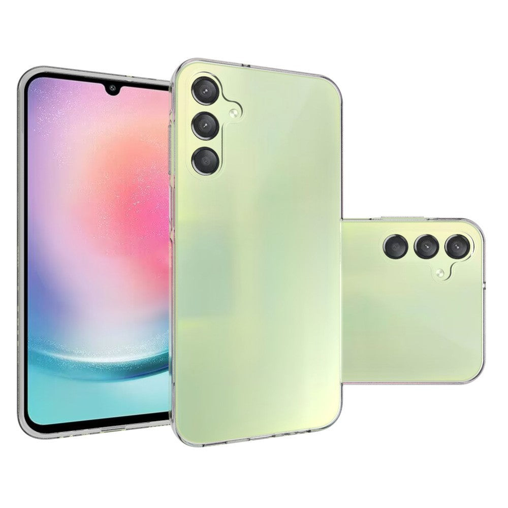 Til Samsung Galaxy A15 4G Klart Etui Blødt TPU Telefoncover (Stort baglinsehul)