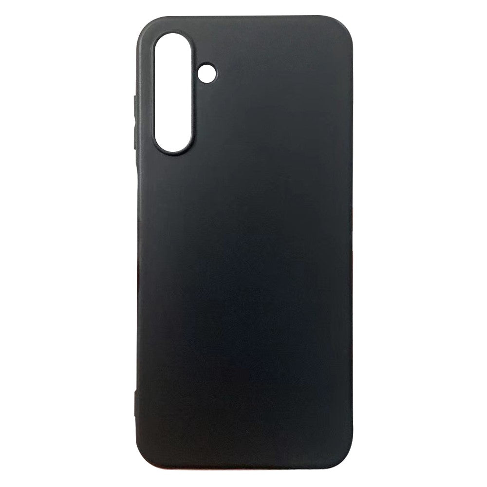 Til Samsung Galaxy A15 4G Cover, Blank Sort Mobiltelefoncover TPU-skal (Stort Hul til Baglinse)