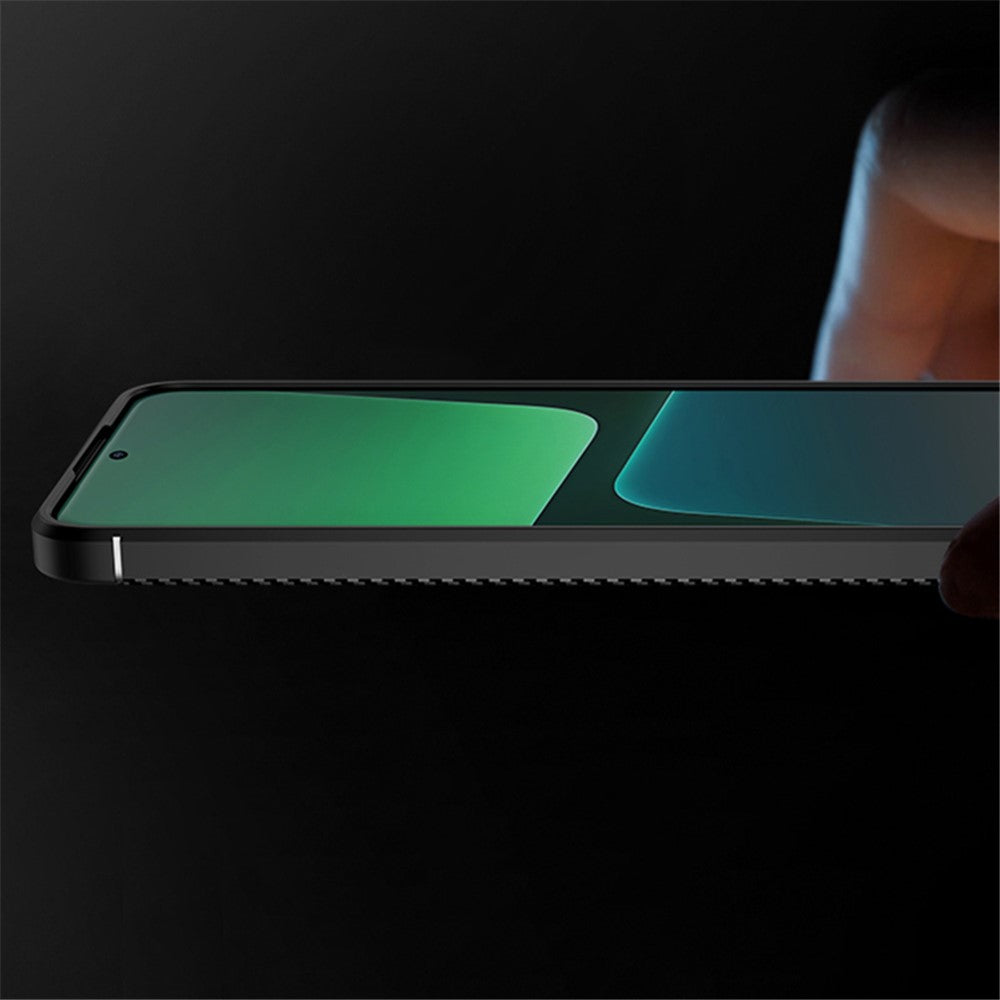 For Xiaomi 14 Pro Case Flexible TPU Fiber Texture Shockproof Phone Cover