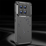 For Xiaomi 14 Pro Case Flexible TPU Fiber Texture Shockproof Phone Cover