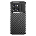 For Xiaomi 14 Case Carbon Fiber Texture TPU Phone Protective Cover