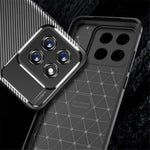 For Xiaomi 14 Case Carbon Fiber Texture TPU Phone Protective Cover