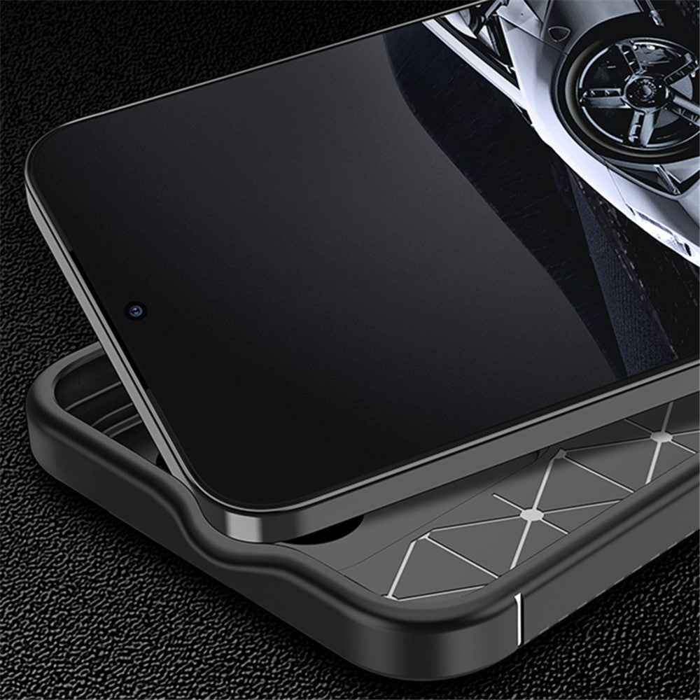 For Xiaomi 14 Case Carbon Fiber Texture TPU Phone Protective Cover