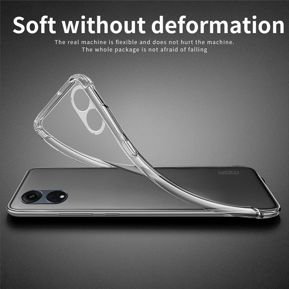 MOFI For Oppo A38 4G TPU Phone Case Transparent Dustproof Shell Cell Phone Cover