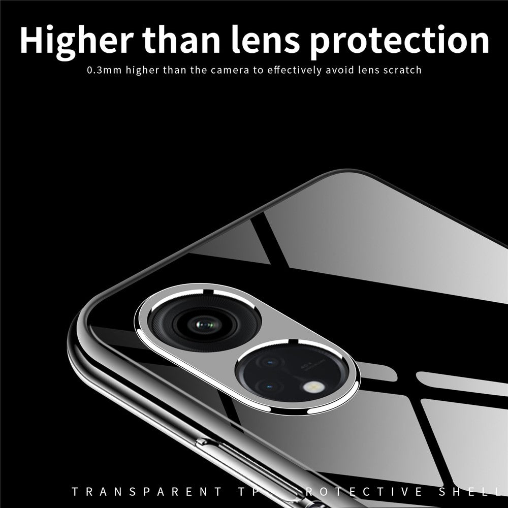 MOFI For Oppo A38 4G TPU Phone Case Transparent Dustproof Shell Cell Phone Cover