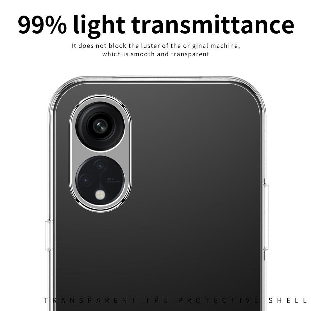 MOFI For Oppo A38 4G TPU Phone Case Transparent Dustproof Shell Cell Phone Cover