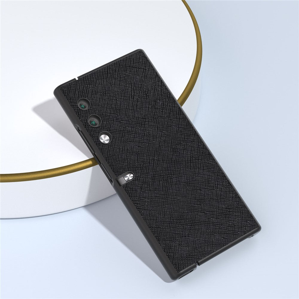 For Honor V Purse Case Cross Texture Genuine Cow Leather Coated Phone Cover
