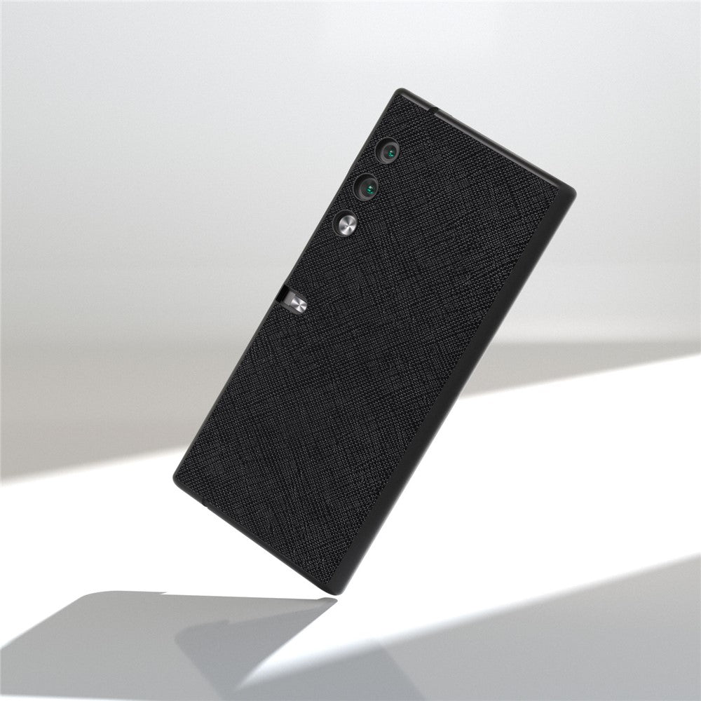 For Honor V Purse Case Cross Texture Genuine Cow Leather Coated Phone Cover