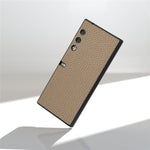 For Honor V Purse Case Genuine Cow Leather Coated PC Silky Shockproof Phone Cover