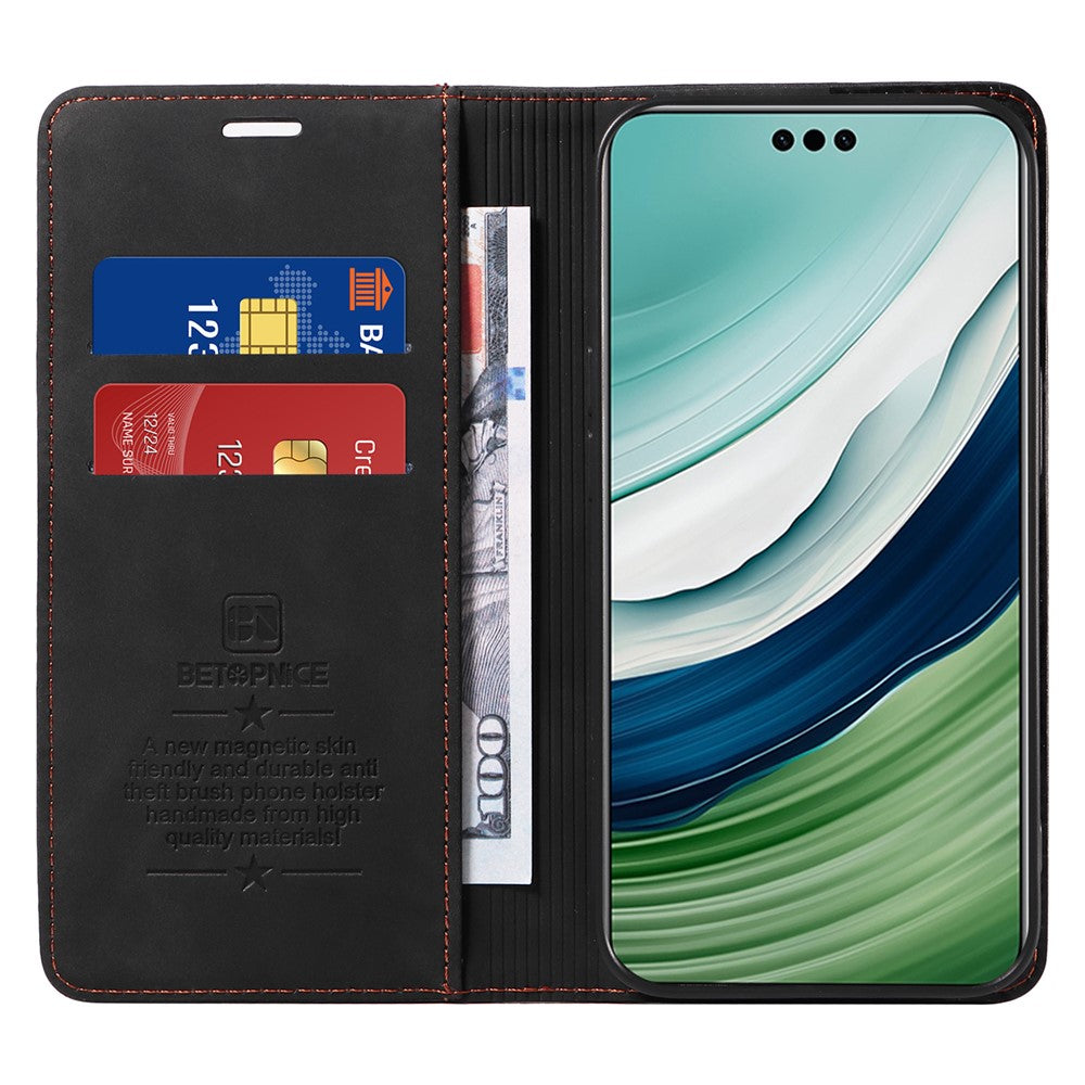 BETOPNICE 003 For Huawei Mate 60 Pro Case Magnetic Closing Leather Wallet Phone Cover