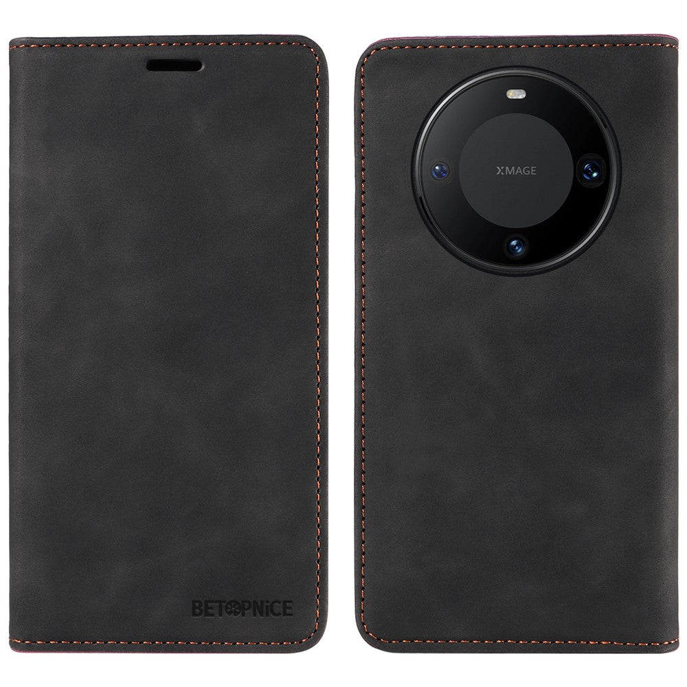 BETOPNICE 003 For Huawei Mate 60 Cover Leather Stand RFID Blocking Wallet Phone Case