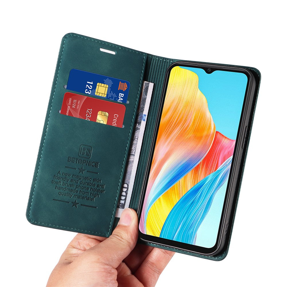 BETOPNICE 003 For Oppo A38 4G / A18 4G Case Leather Stand Wallet Anti-drop Phone Cover