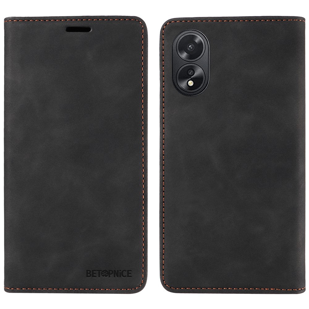 BETOPNICE 003 For Oppo A38 4G / A18 4G Case Leather Stand Wallet Anti-drop Phone Cover
