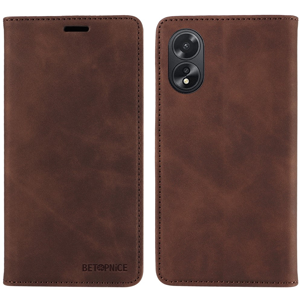BETOPNICE 003 For Oppo A38 4G / A18 4G Case Leather Stand Wallet Anti-drop Phone Cover