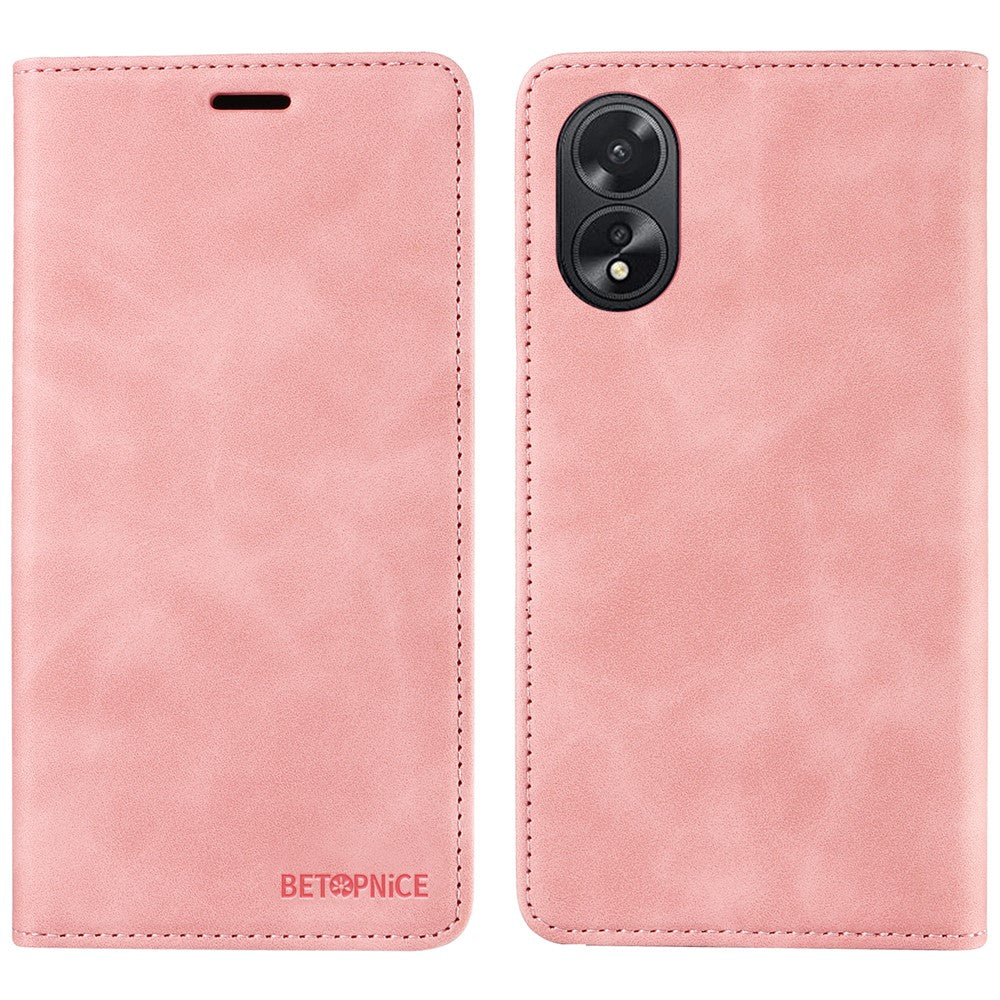 BETOPNICE 003 For Oppo A38 4G / A18 4G Case Leather Stand Wallet Anti-drop Phone Cover