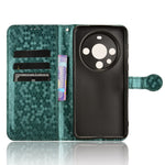 For Huawei Mate 60 Case PU Leather Stand Shell Imprinted Wallet Cell Phone Cover