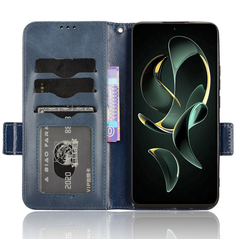 For Xiaomi Redmi K60 Ultra / 13T / 13T Pro Case Imprinted Triangle Anti-drop PU Leather Phone Cover