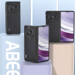 ABEEL For Huawei Mate X5 Case Genuine Cow Leather Coating Phone Cover