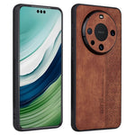 AZNS For Huawei Mate 60 Case Anti-Scratch Phone Shell Imprinted PU Leather+TPU Phone Back Cover