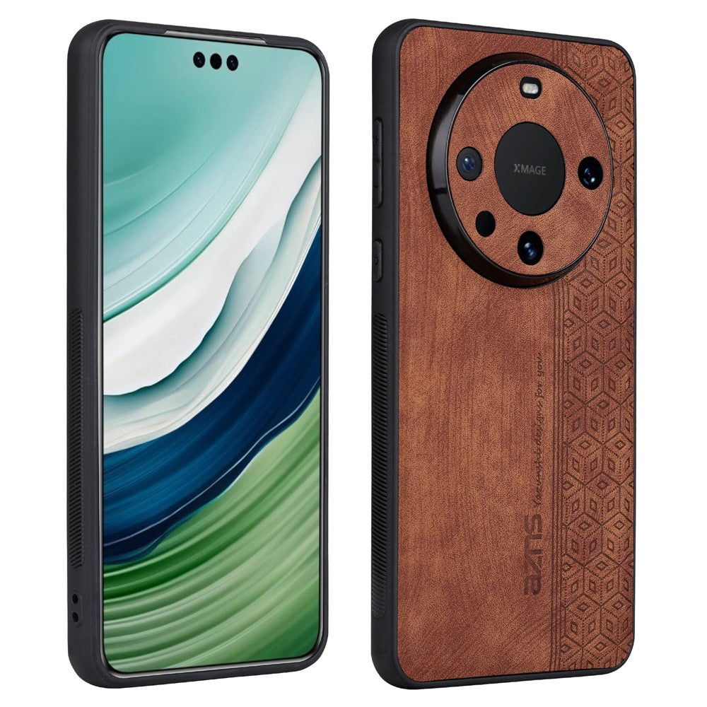 AZNS For Huawei Mate 60 Case Anti-Scratch Phone Shell Imprinted PU Leather+TPU Phone Back Cover