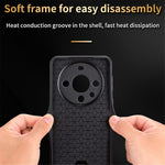 AZNS For Huawei Mate 60 Case Anti-Scratch Phone Shell Imprinted PU Leather+TPU Phone Back Cover
