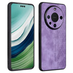 AZNS For Huawei Mate 60 Case Anti-Scratch Phone Shell Imprinted PU Leather+TPU Phone Back Cover