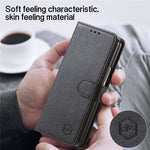 Til Samsung Galaxy Z Fold5 5G Cover Ensfarvet Beskyttende Cover PU Læder Pung Telefoncover