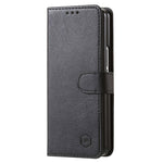 Til Samsung Galaxy Z Fold5 5G Cover Ensfarvet Beskyttende Cover PU Læder Pung Telefoncover