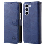 Til Samsung Galaxy Z Fold5 5G Cover Ensfarvet Beskyttende Cover PU Læder Pung Telefoncover