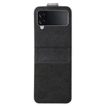 Til Samsung Galaxy Z Flip4 5G Stødsikkert Cover Ensfarvet Anti-Fald PU+PC Telefoncover