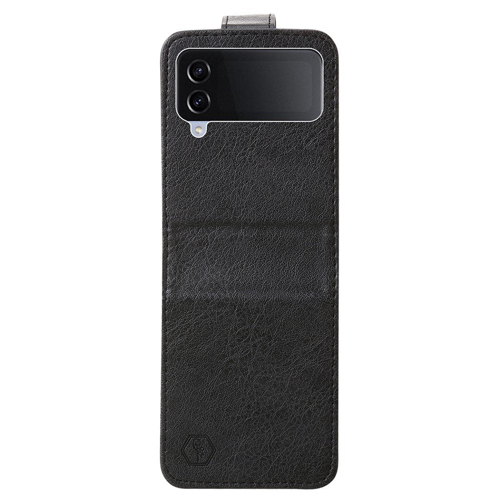 Til Samsung Galaxy Z Flip4 5G Stødsikkert Cover Ensfarvet Anti-Fald PU+PC Telefoncover