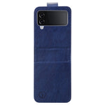 Til Samsung Galaxy Z Flip4 5G Stødsikkert Cover Ensfarvet Anti-Fald PU+PC Telefoncover