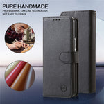 For Samsung Galaxy Z Fold4 5G Case PU Leather Shockproof Case Solid Color Wallet Phone Cover