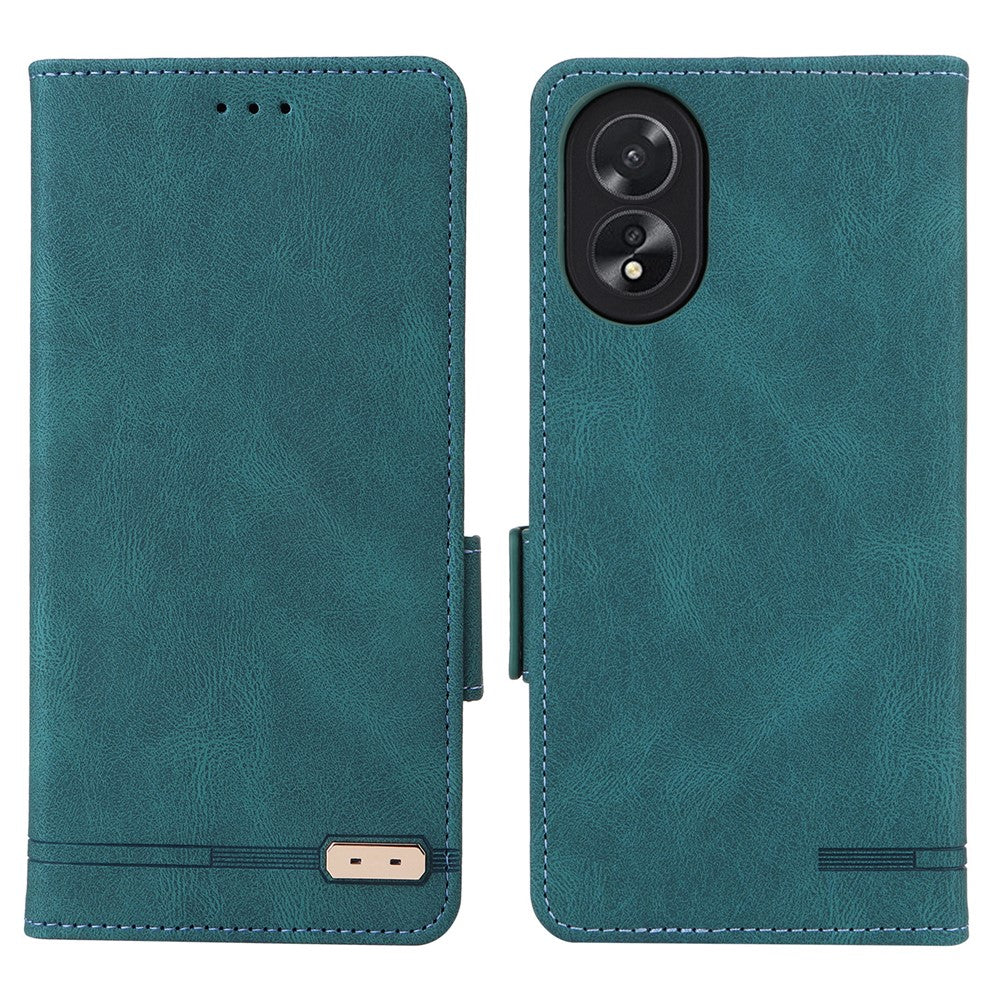 For Oppo A38 4G / A18 4G Case Dustproof PU Leather Stand Mobile Phone Cover Wallet