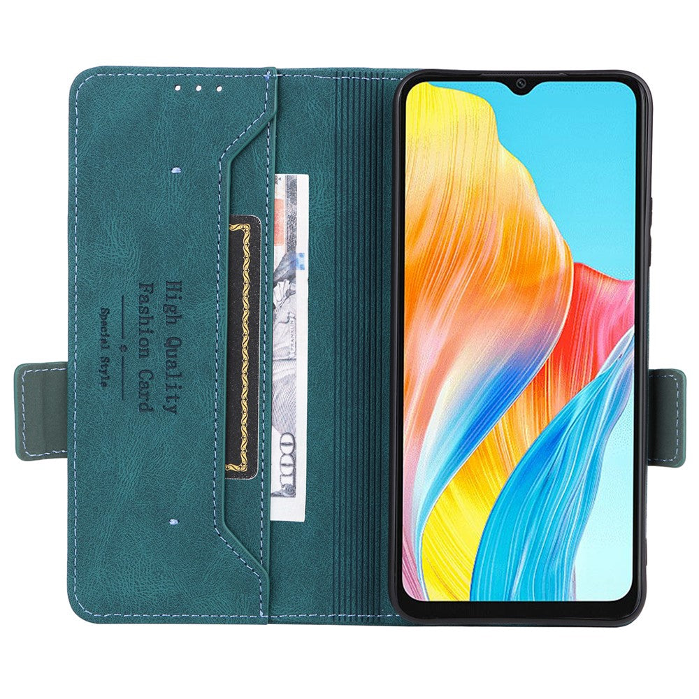 For Oppo A38 4G / A18 4G Case Dustproof PU Leather Stand Mobile Phone Cover Wallet