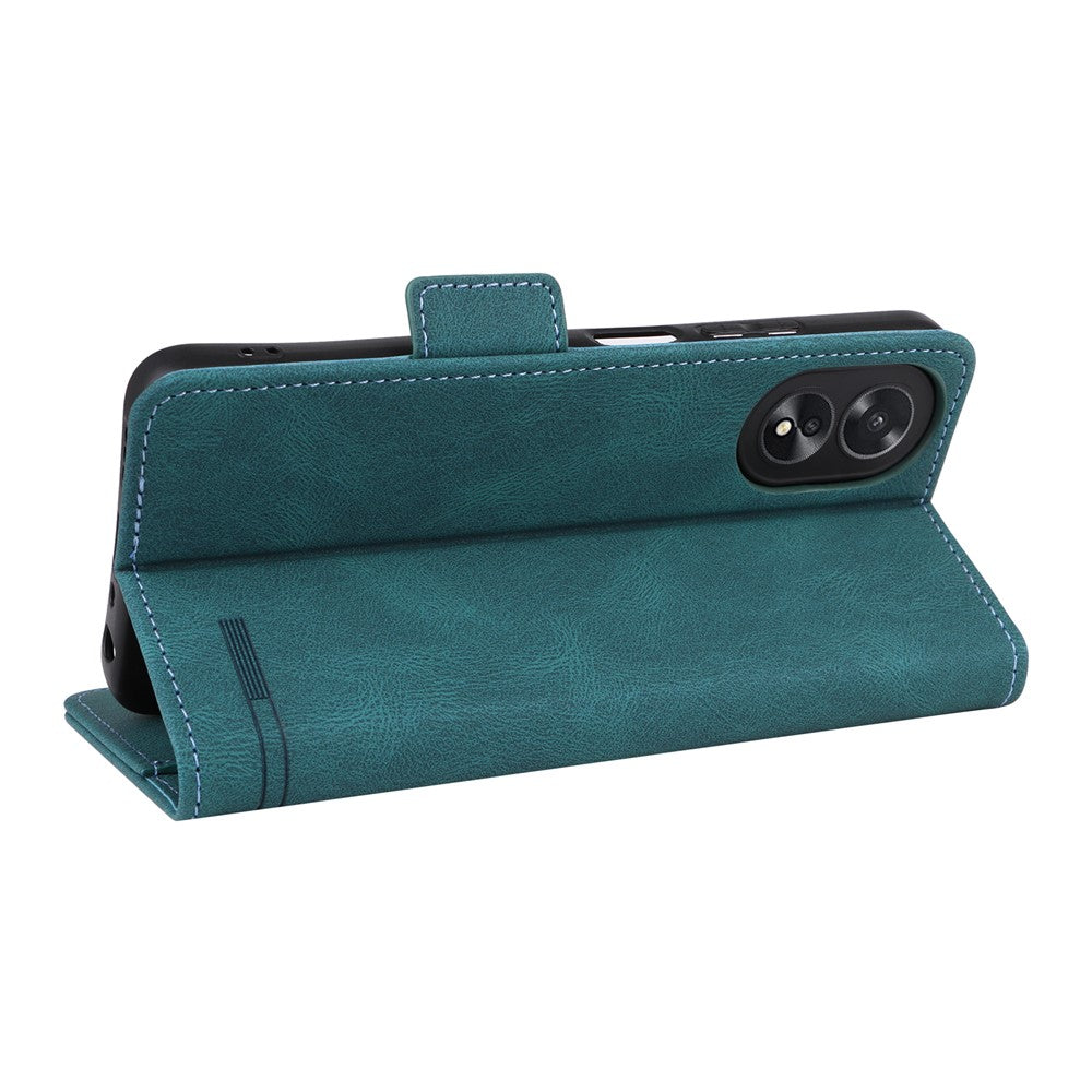 For Oppo A38 4G / A18 4G Case Dustproof PU Leather Stand Mobile Phone Cover Wallet