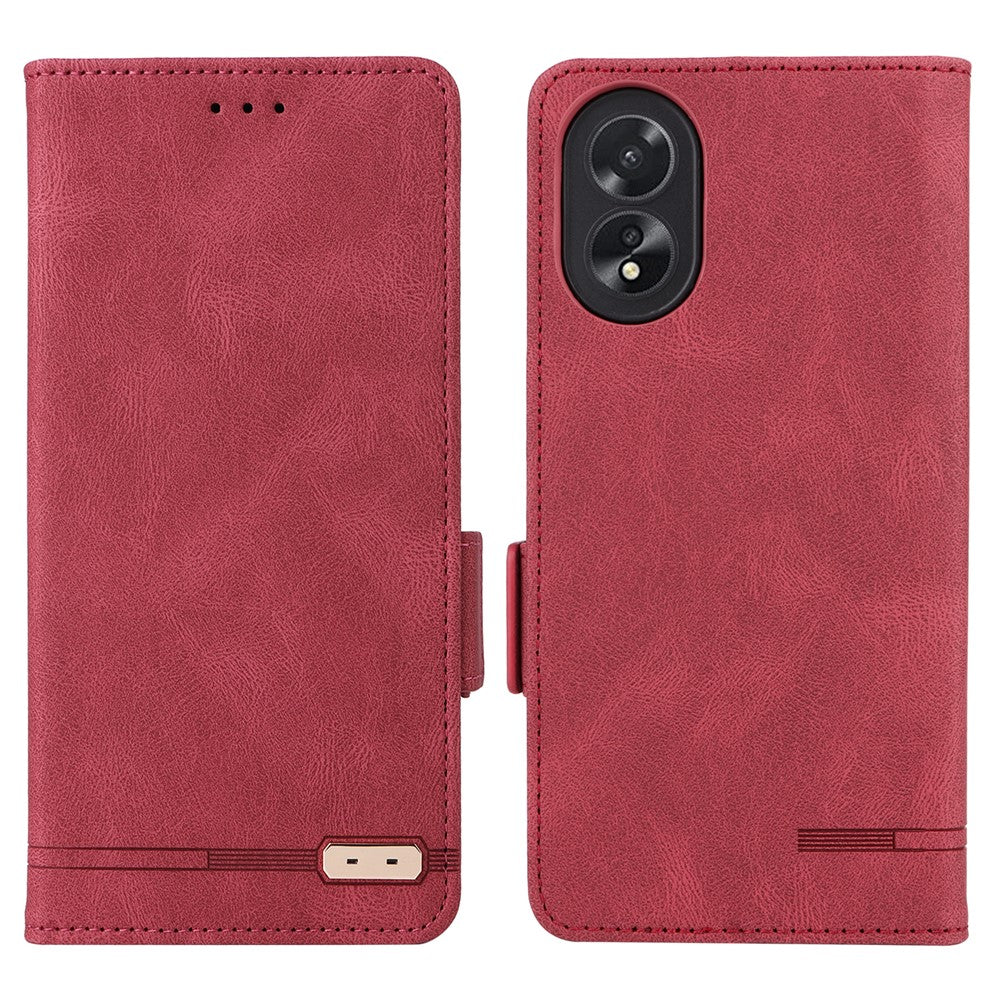 For Oppo A38 4G / A18 4G Case Dustproof PU Leather Stand Mobile Phone Cover Wallet