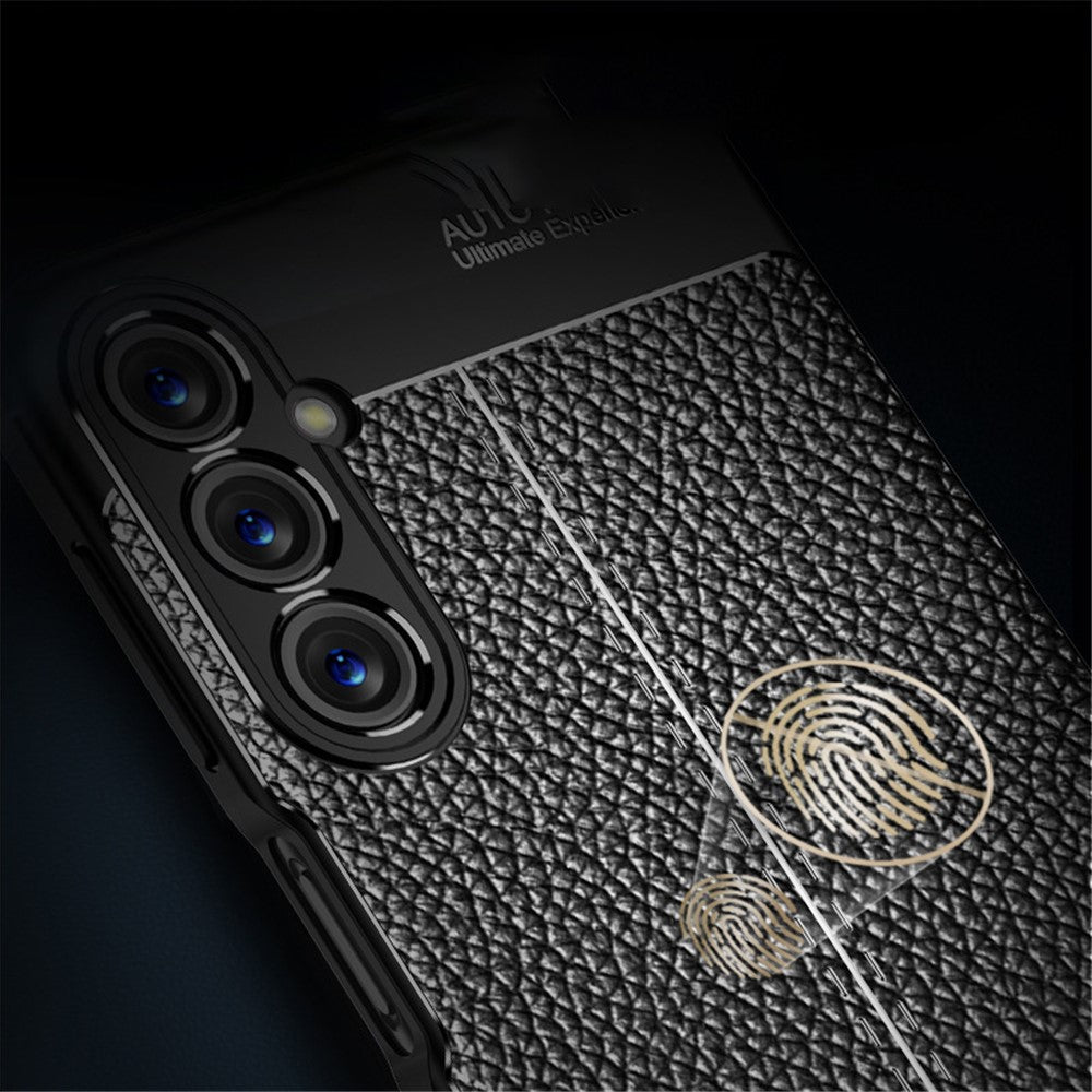 For Samsung Galaxy A05s 4G Case Litchi Texture Flexible TPU Anti-scratch Phone Cover
