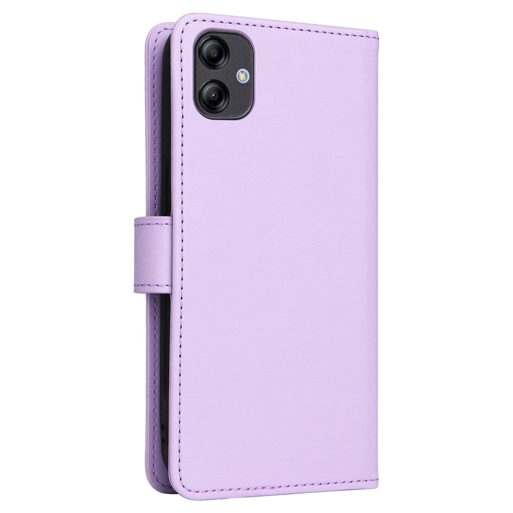For Samsung Galaxy A04e 4G / F04 4G / M04 4G Magnetic Case BETOPNICE Detachable PU Leather Phone Cover with Strap