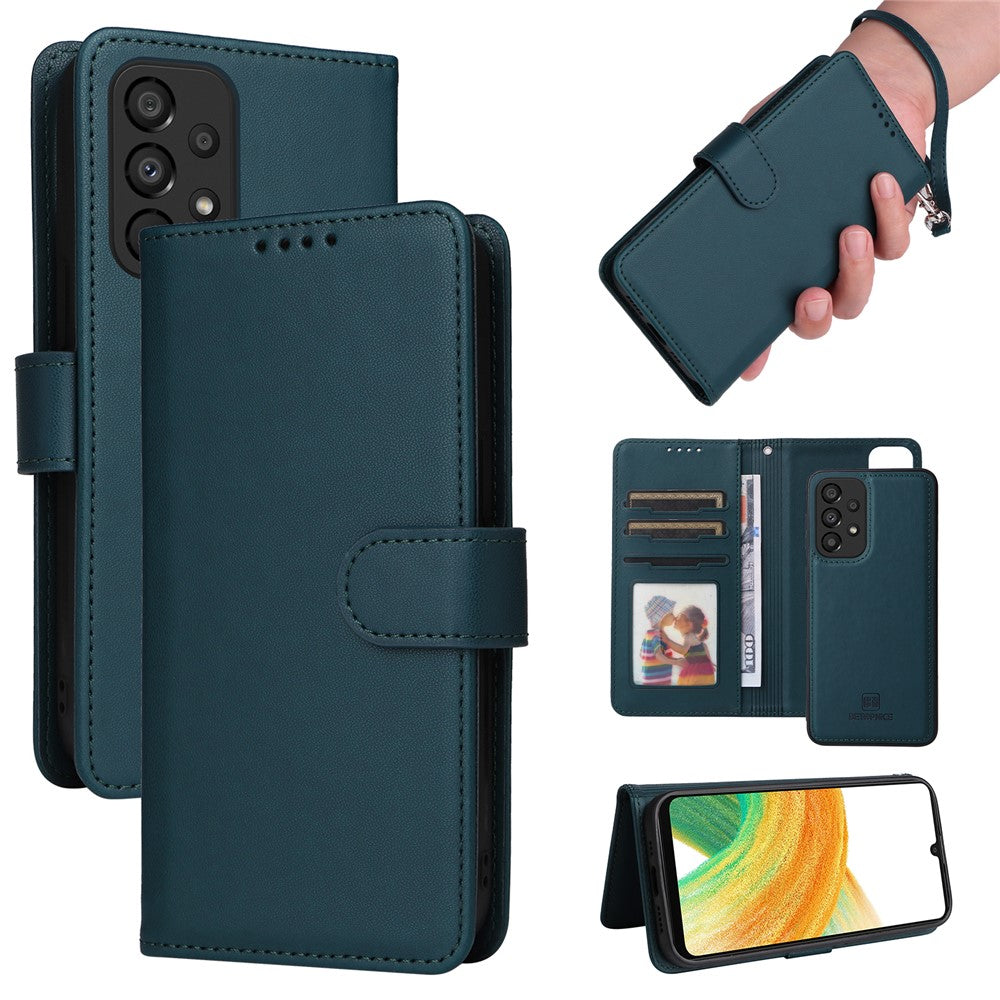 For Samsung Galaxy A33 5G Magnetic Case BETOPNICE Detachable PU Leather Phone Cover with Strap