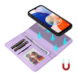 Samsung Galaxy A14 4G / 5G magnetisk cover, BETOPNICE-aftageligt PU-læderetui med rem