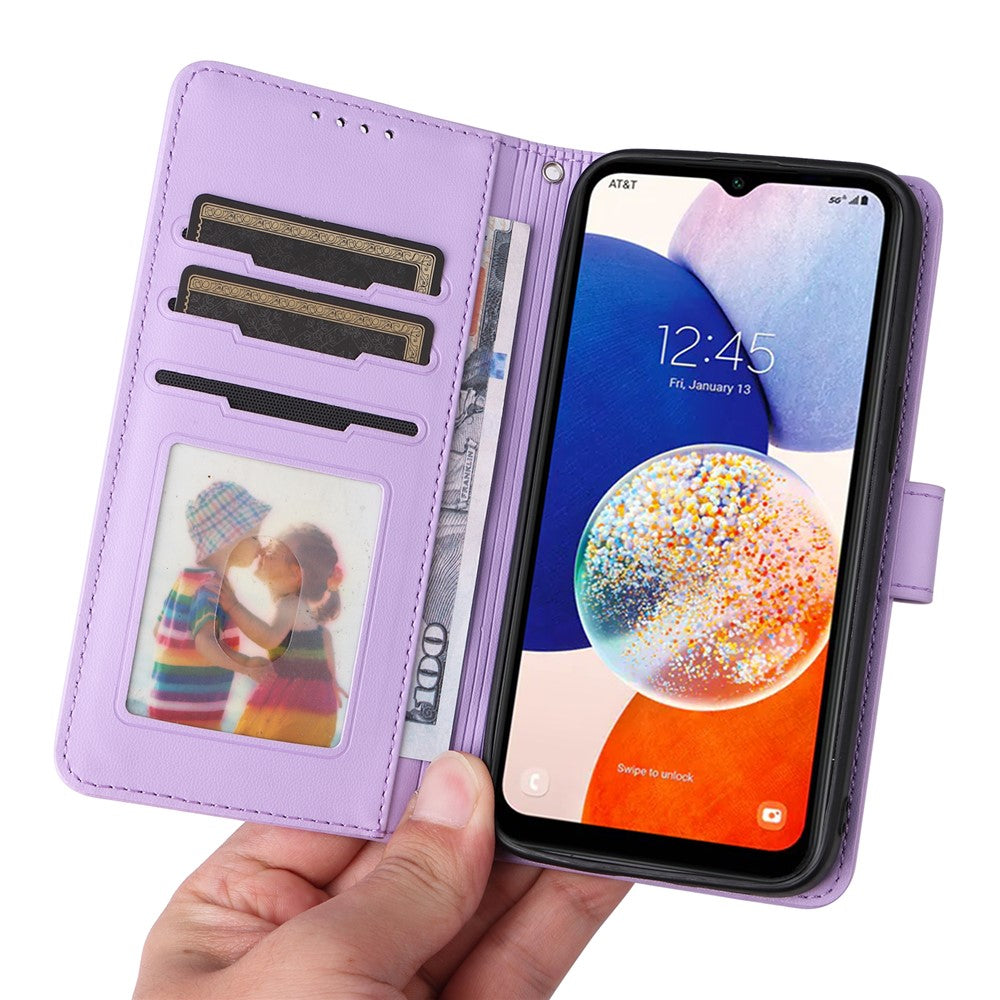 Samsung Galaxy A14 4G / 5G magnetisk cover, BETOPNICE-aftageligt PU-læderetui med rem