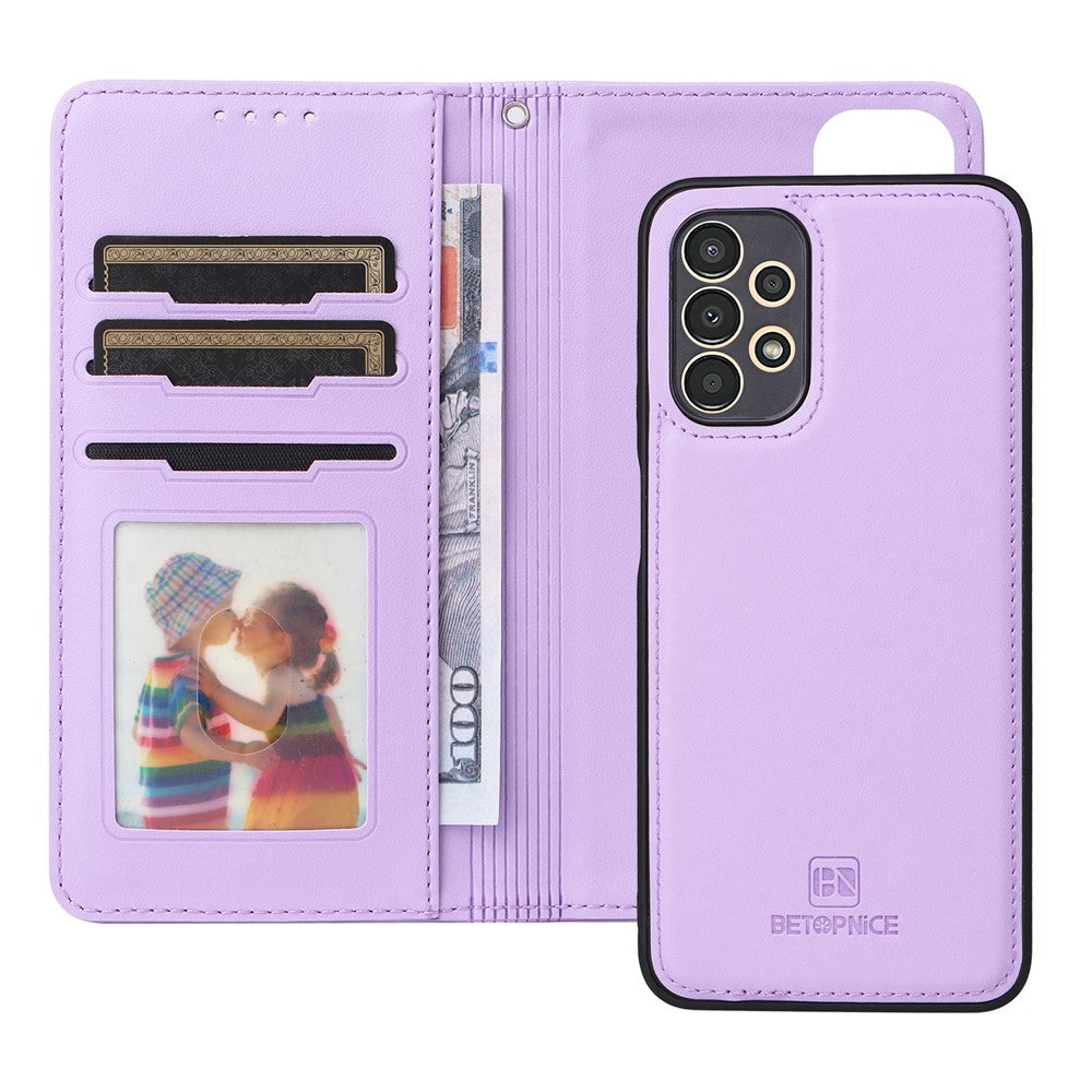 Til Samsung Galaxy A13 4G Magnetisk Cover BETOPNICE Aftageligt PU Læder Telefoncover med Rem